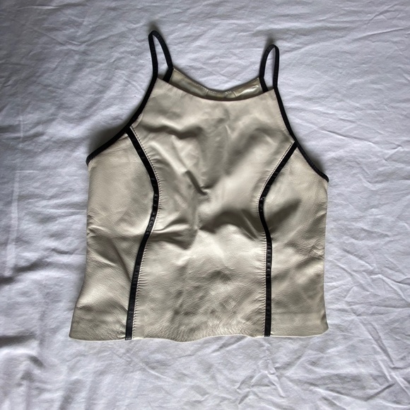 Danier genuine leather skirt and top set - Picture 2 of 7